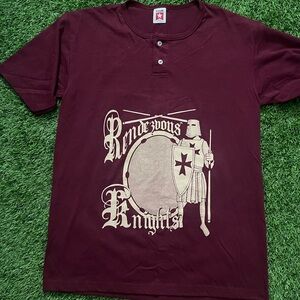Vintage Maroon Knights Graphic Tee Size Medium